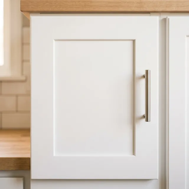 Classic white painted cabinets