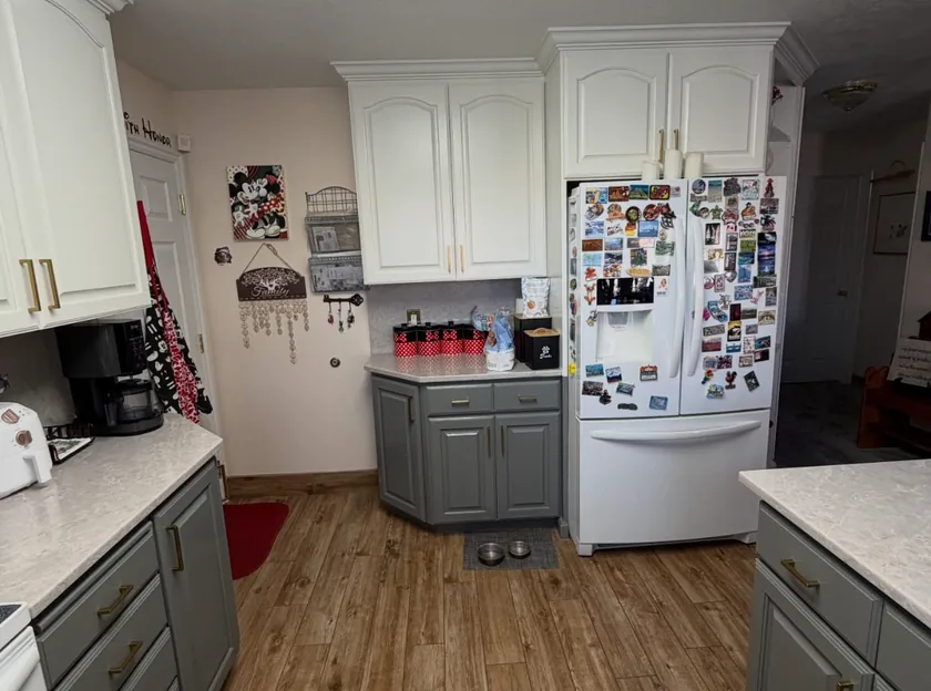 Kitchen cabinets after painting